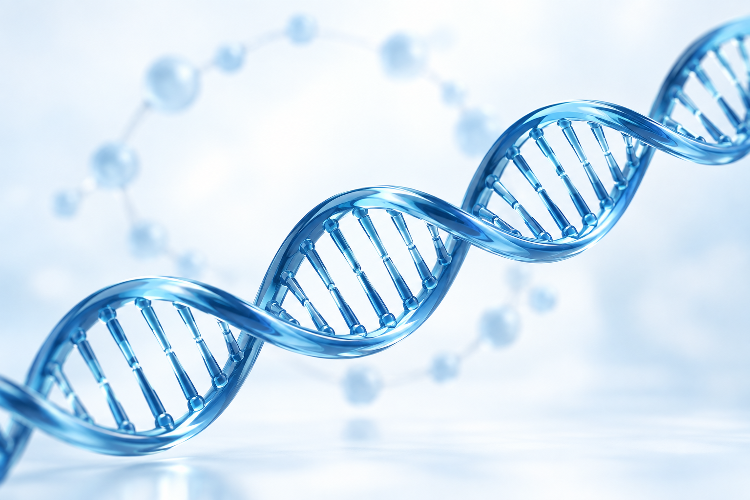 Concept illustration of gene sequence synthesis